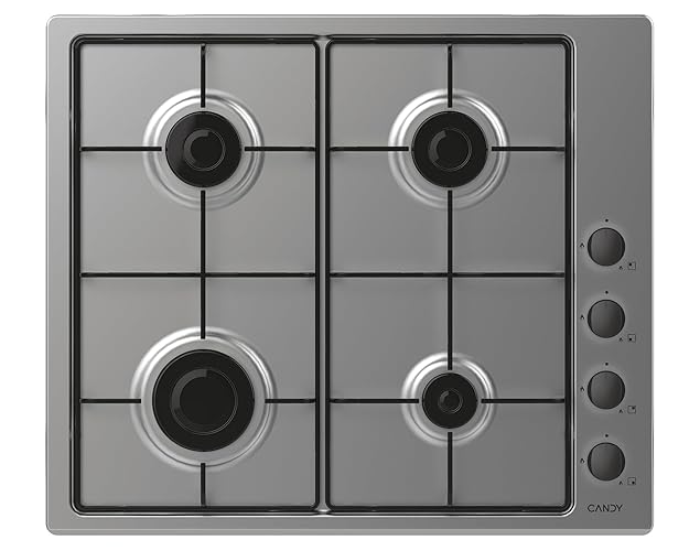 Candy Smart CHW6LBX4U Acier inoxydable Intégré 60 cm Gaz 4 zone - vue 2