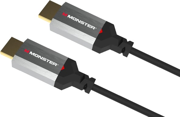 Câble HDMI Monster - Résolution 8K - Dolby Vision - 48 GBPS - Vitesse Éclair - Homologué UL et CL3 - Triple Blindage - 1,8 Mètres