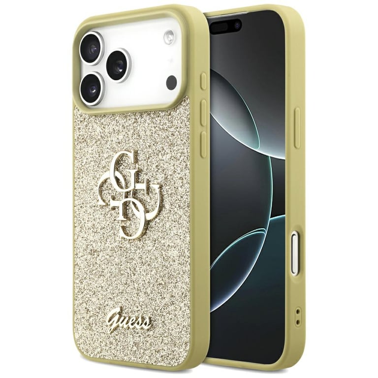 Coque Guess Fixed Glitter Big 4G pour iPhone 17 Pro Max