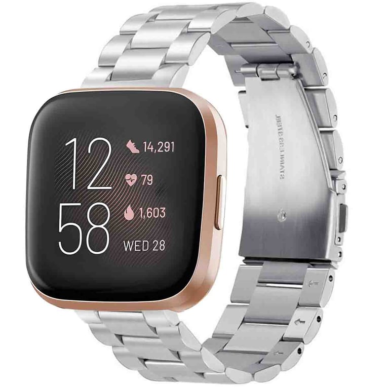 imoshion Bracelet en acier pour le Fitbit Versa 2 / Versa Lite - Argent - Neuf