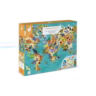 Puzzle Éducatif Dinosaures 200 Pièces - Explorez le Monde Préhistorique