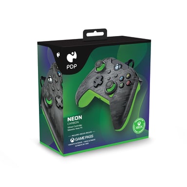 Controller cablato per Xbox e PC Neon carbon