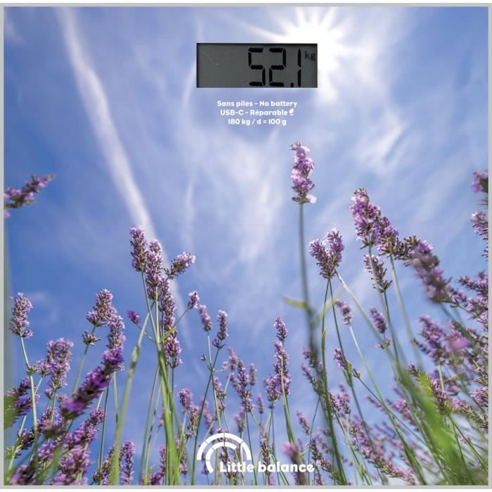 Pèse personne LITTLE BALANCE USB C Lavandes - vue 4