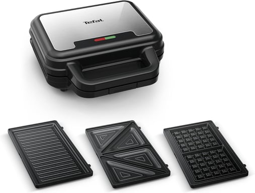 Appareil 3-en-1 gaufres, sandwichs et paninis 700?W