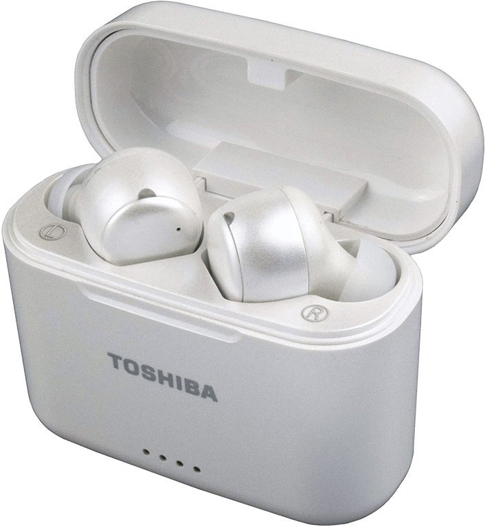 TOSHIBA RZE-BT1050EW Ecouteurs True Wireless intra auriculaire Bluetooth -  Active Noise Cancelling - Boitier de charge - Blanc P