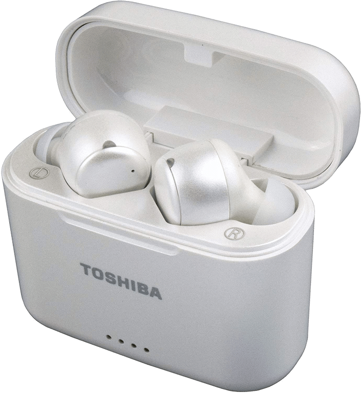 Ecouteurs True Wireless Waterproof HD Toshiba RZE-BT1050 White Pearl avec powercase