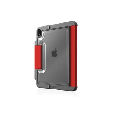 stm goods Funda con cierre para Ipad 10,9'' Dux Plus reforzado con ranura para Apple Pencil Rojo