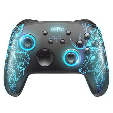 Freaks and Geeks Manette Harry Potter Switch/PC RGB Sans Fil – Câble 1M – Noire – Patronus