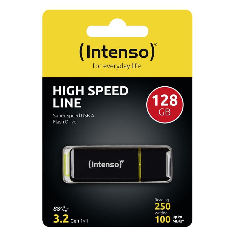 Intenso High Speed Line lecteur USB flash USB Type A 3.2 Gen 1 3.1 Gen 1 Jaune Neuf - vue 3
