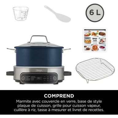 Pentola a cottura lenta Ninja PossibleCooker Foodi MC1101EU 6L - 8 Modalità Multifunzionali, Cottura Lenta, Pentola Forno 240°C