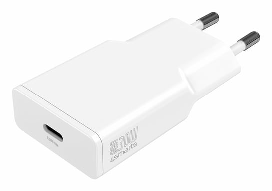 4smarts 541124 cargador de dispositivo móvil Smartphone Blanco Corriente alterna Carga rápida Interior