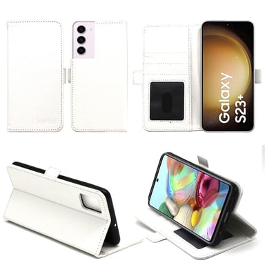 Samsung Galaxy S23 Plus / S23+ 5G Etui / Housse pochette protection blanc