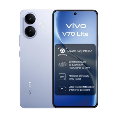 Vivo V70 Lite (5G) 256 Go, Bleu