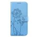 Custodia a portafoglio per iPhone 16 Pro Max Premium Design Fiori Farfalla