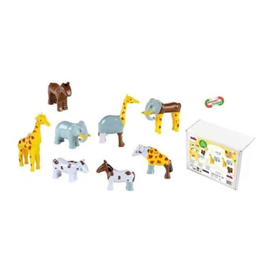 Klein Animaux magnétiques - 0066 - 8 grands animaux Funny Puzzle boîte fermée - 32 pièces - Dès 12 mois