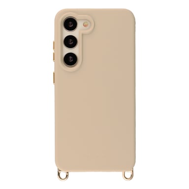 Selencia Coque arrière Rivièra avec MagSafe avec crochets amovibles pour Samsung Galaxy S23 - Milky Latte