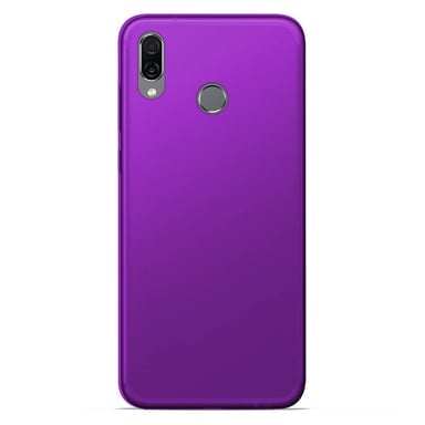 Coque silicone unie compatible Givré Violet Huawei Honor Play