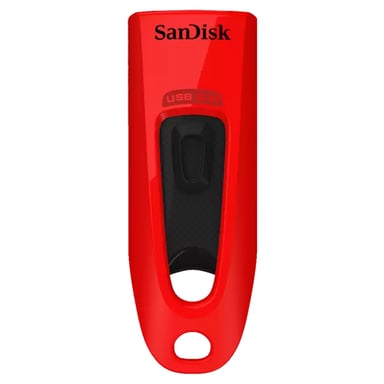SanDisk Ultra lecteur USB flash 64 Go USB Type-A 3.2 Gen 1 (3.1 Gen 1) Rouge - Neuf