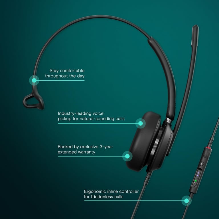 EPOS IMPACT Auricolare Cablato A Padiglione Musica e Chiamate USB tipo C Nero Neuf