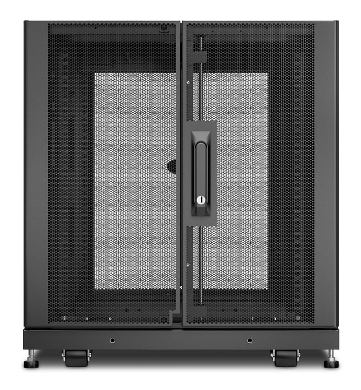 APC NetShelter SX - Rack 19 pouces - Panneaux de 12U - 600x900x658mm - noir - Neuf