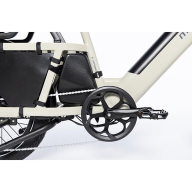 Moma Bikes Cargobike Electrica, E-Compactail, Aluminio, SHIMANO Tourney 7v, Autonomia hasta 100km, Bateria 48V 15Ah
