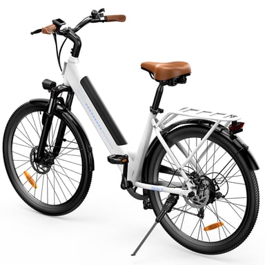 Vélo électrique urbain iScooter Ucitys, batterie 36 V 13 Ah, contrôle via application - Blanc