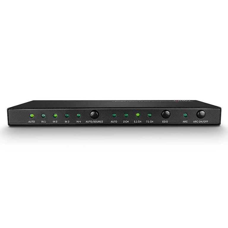 Lindy HDMI 2.0 18G Switch with Audio Commutateur vidéoaudio 4 x HDMI de bureau - vue 4