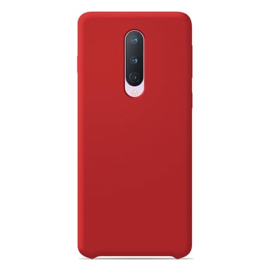 Coque silicone unie Soft Touch Rouge compatible OnePlus 8