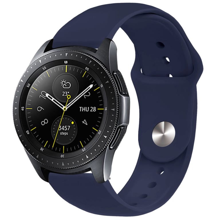 imoshion Bracelet sport en silicone pour Samsung Galaxy Watch 7 (40/44mm) - Bleu foncé - Neuf