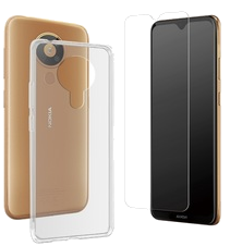 Pack Coque Souple Transparente + Verre Trempe Nokia 5.3