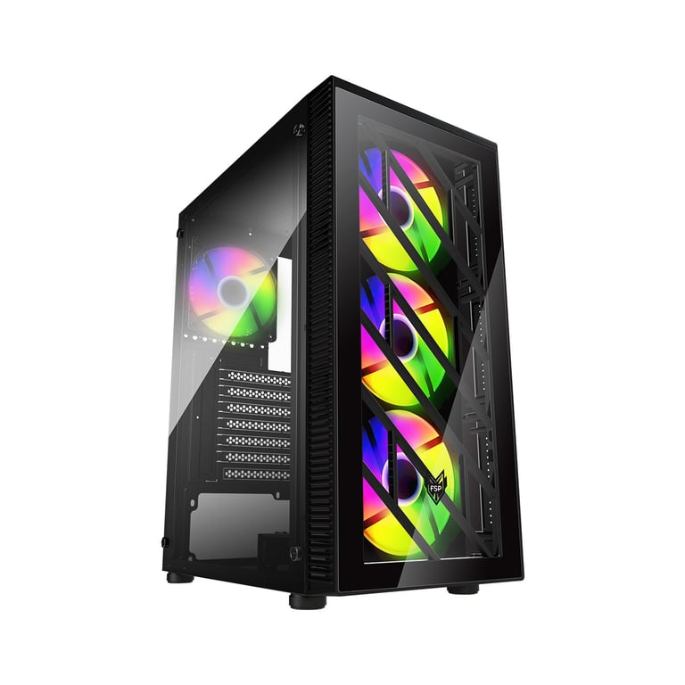 FSP Boitier Moyen Tour ATX FSP CMT192 RGB avec panneaux vitrés Neuf