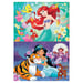 Puzzle Disney 2 x 48 pièces - Aventure avec Princesse Ariel et Princesse Jasmin
