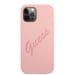 Custodia rigida Guess Script Vintage Cover protettiva per GUHCP12LLSVSPI iPhone 12 Pro Max 6,7' Rosa