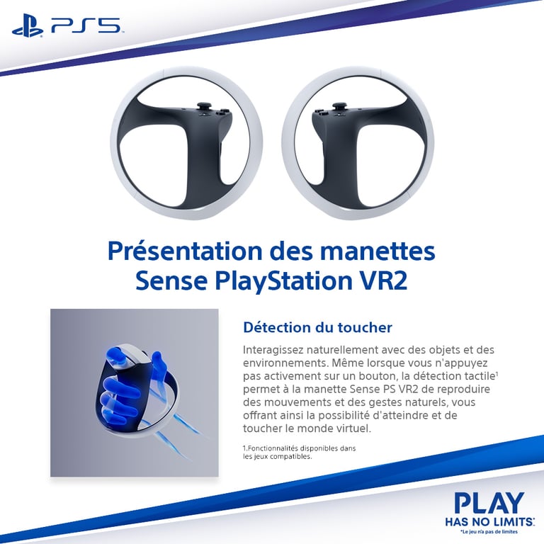 Casque Vr2 + Manettes Playstation Vr2 Sony - vue 5