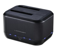 LC-Power LC-DOCK-U3-III Station d'accueil de disques de stockage USB 3.2 Gen 1 (3.1 Gen 1) Type micro-B Noir