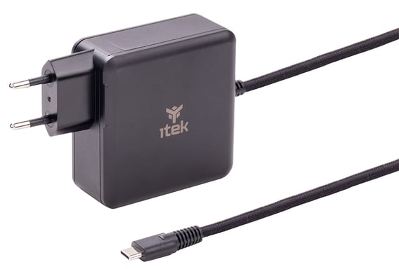 itek ITNBACWB100 cargador de dispositivo móvil Portátil Negro Corriente alterna Carga rápida Interior