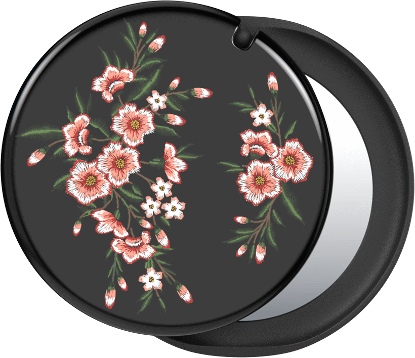 PopSockets PopMirror Pink Blossom black