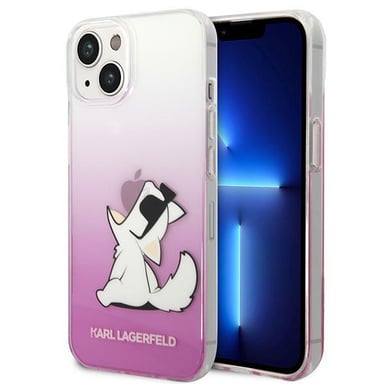 Custodia Karl Lagerfeld per iPhone 14 Plus 6,7'' rosa Choupette Fun