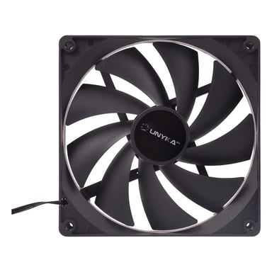 UNYKAch 140 mm Boitier PC Ventilateur 14 cm Noir