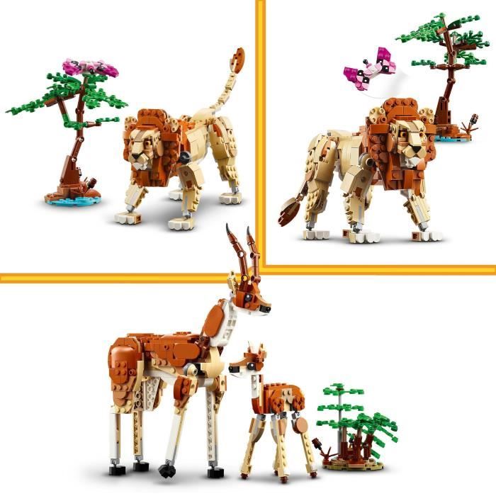 Lego Creator Les Animaux Sauvages Du Safari 31150 Lego - vue 4
