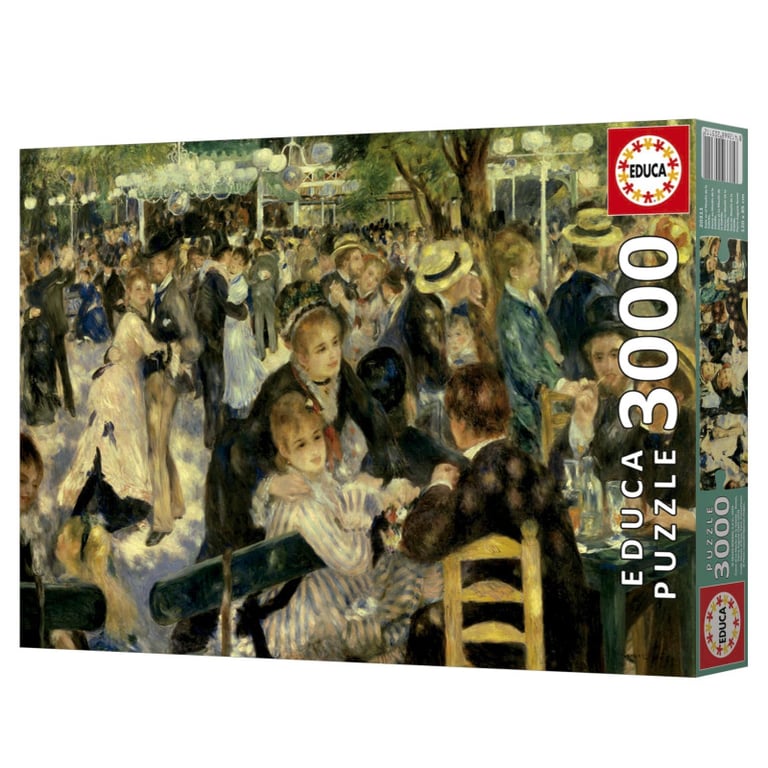 Puzzle EDUCA Danse Au Moulin De La Galette 3000 pièces 120 x 85 cm À partir de - vue 3