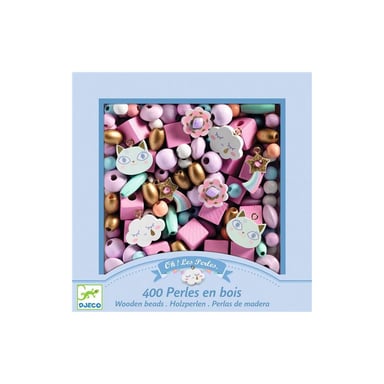 Creazione di perle e gioielli Djeco Rainbow perline di legno