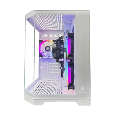 PC Gamer complet Nitropc Pack Bronze - AMD Ryzen 5 PRO 5655G, AMD Vega 7, RAM 16Go, SSD 512Go, Win11Pro, WiFi - Écran 24'' FullHD et accessoires