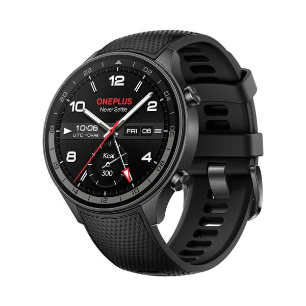 OnePlus Watch 2R GPS AMOLED, Boitier de 46 mm, Noir - Neuf