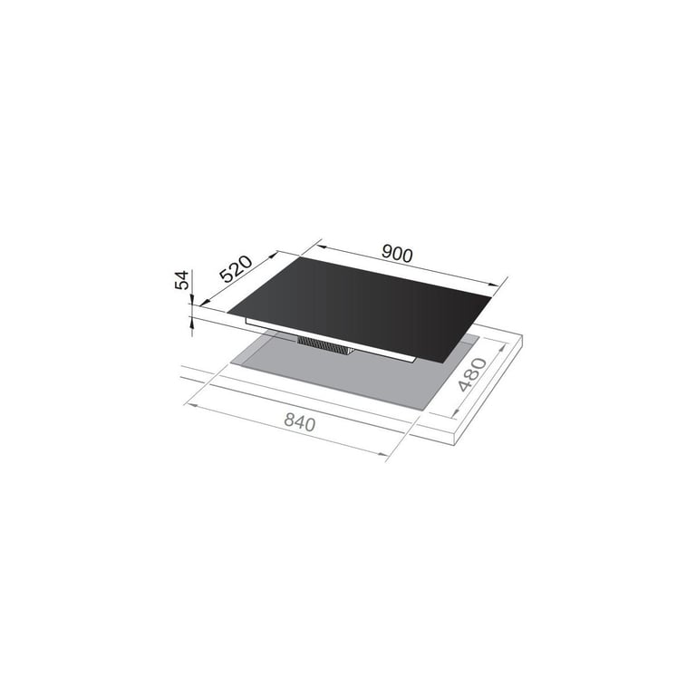 Délonghi Nsl Ncm Table De Cuisson à Gaz Encastrable 90 Cm 5 Brûleurs - vue 3