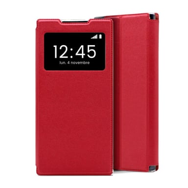 Etui Folio Rouge compatible Xiaomi Redmi Note 8 Pro