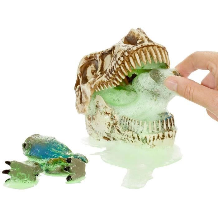GrossMos - Tete de dinosaure géante - Découvre tes mini dinosaures dans le slime - 4 modeles a collectionner - Aléatoire - Neuf