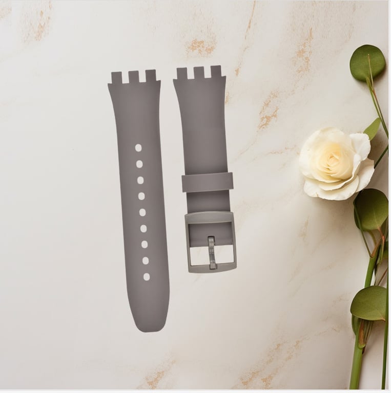 Bracelet de remplacement en silicone de qualité supérieure pour montre Swatch 19 mm Neuf - vue 2