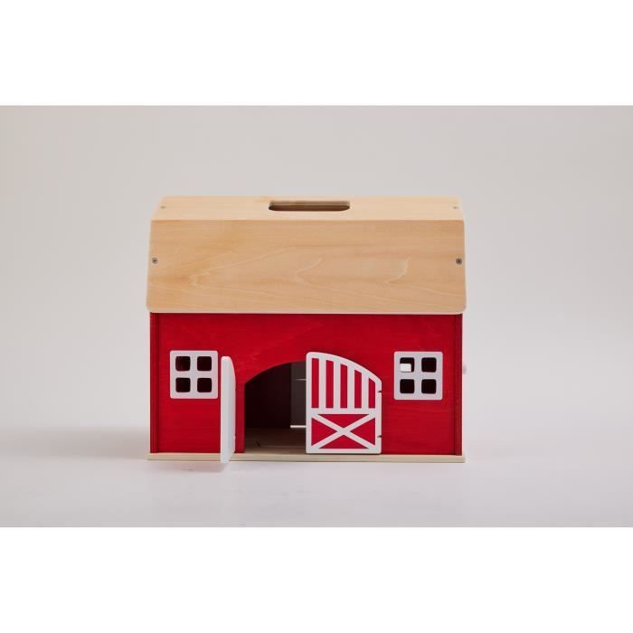 Schleich Grande Ferme en Bois 42602 Farm World Set avec maison 6 clôtures et accessoires Jouet de ferme Edition retro limitée