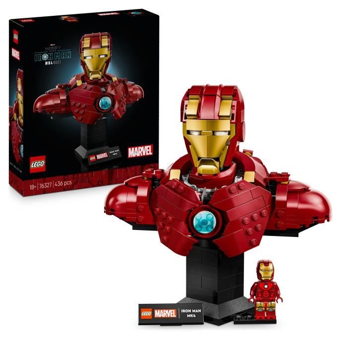 LEGO Marvel 76327 Buste d'Iron Man MK4 - vue 3
